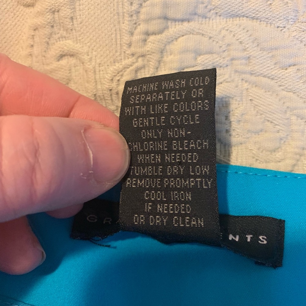 Grace Elements, Turquoise Ankle Pants, Flat Front - image 4